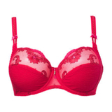 Louisa Bracq Diamant red non-padded bra