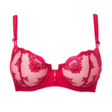 Louisa Bracq Diamant red non-padded bra