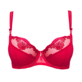 Louisa Bracq Diamant red non-padded bra