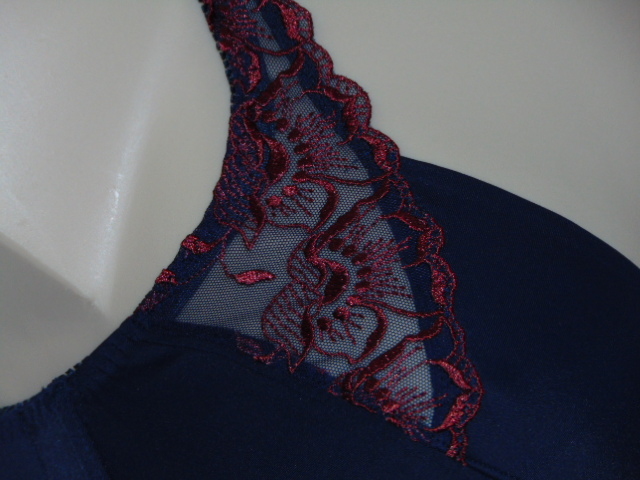Elbrina Helen navy/red non-padded bra