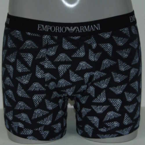 Armani Men's Logo black/print boxer short