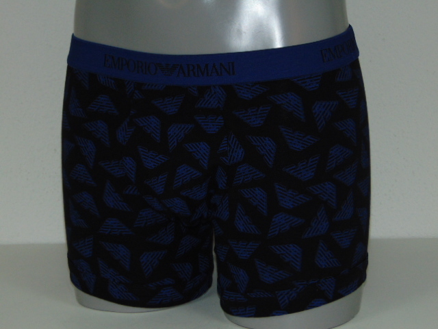 Armani Men's Logo black/blue boxer short
