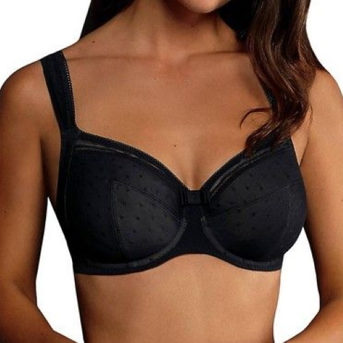 Rosa Faia Emily black non-padded bra