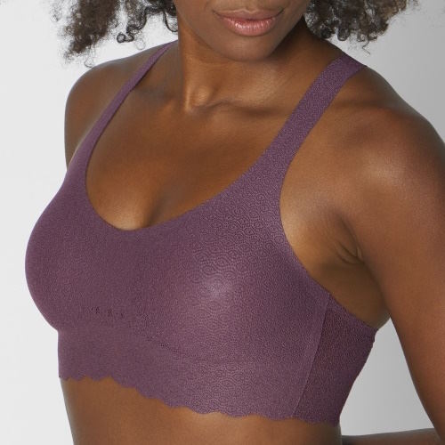 Sloggi Zero Feel Lace mole grey wireless bra