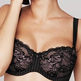 Rosa Faia Antonia black non-padded bra