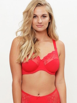LingaDore Daily Full Coverage red non-padded bra