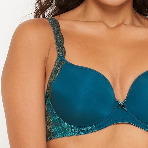 LingaDore Forest petrol padded bra