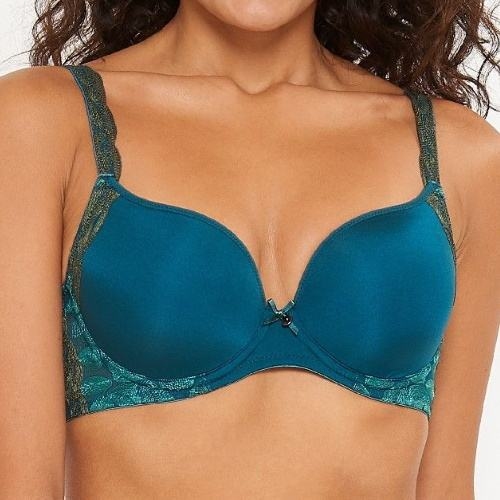 LingaDore Forest petrol padded bra