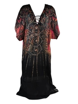 Mila Firewater black/print beachwear