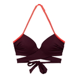 LingaDore Beach Journey bordeaux soft-cup bikini bra