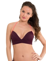 LingaDore Beach Journey bordeaux soft-cup bikini bra