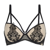 DDO Special F4P black/powder push up bra