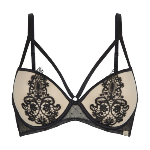 DDO Special F4P black/powder push up bra