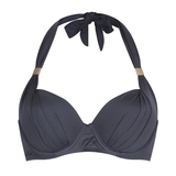 LingaDore Beach Rio dark grey padded bikini bra
