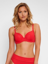 LingaDore Beach Eden red padded bikini bra