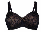 Rosa Faia Selena black non-padded bra