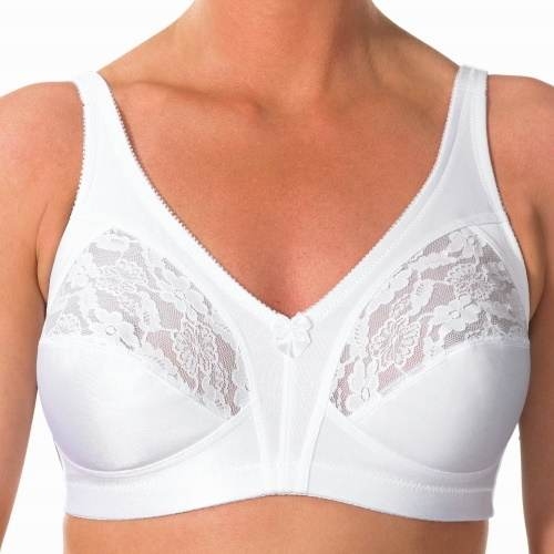 Elbrina Susa comfort white wireless bra