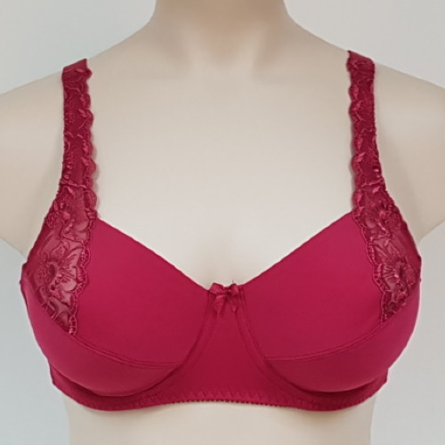 Elbrina Helen fuchsia non-padded bra