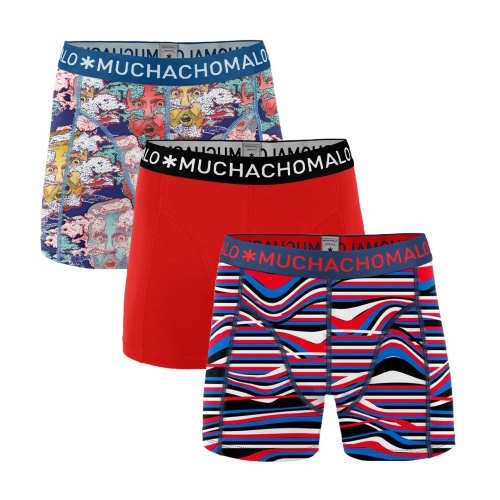 Muchachomalo Head in the Clouds red/print boxer short