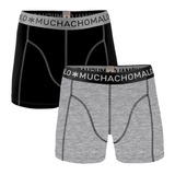 Muchachomalo Solid  black/grey boxer short