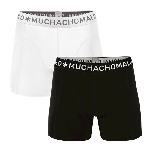 Muchachomalo Solid  white/black boxer short