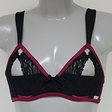 DDO Special F4P black/red non-padded bra