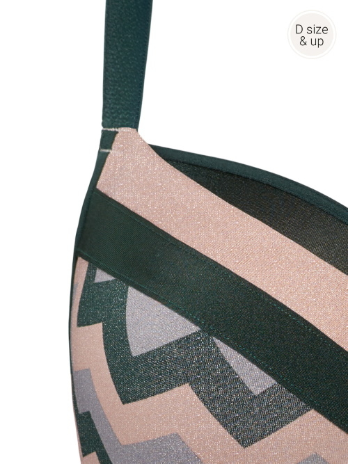 Marlies Dekkers Courage green/print padded bra