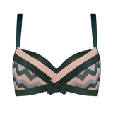 Marlies Dekkers Courage green/print padded bra