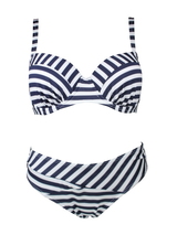 Lentiggini ALL OVER STRIPES navy/white set