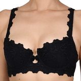 Naturana Dirndl black push up bra