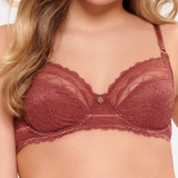 LingaDore Sable sable red non-padded bra