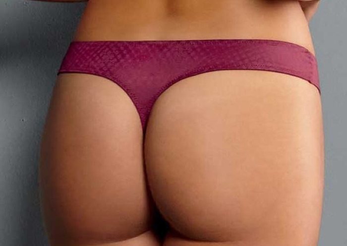 Rosa Faia Caroline bordeaux thong