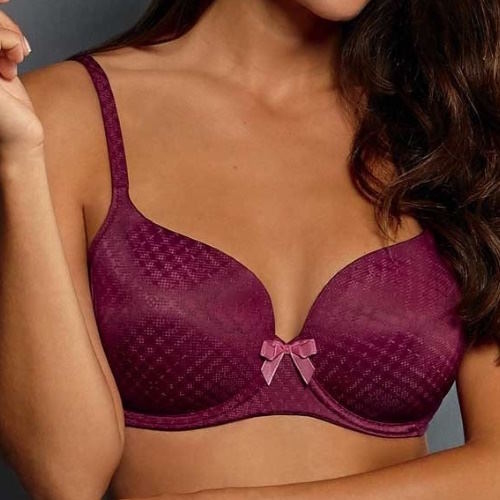 Rosa Faia Caroline bordeaux padded bra