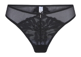 LingaDore Black Flower black thong