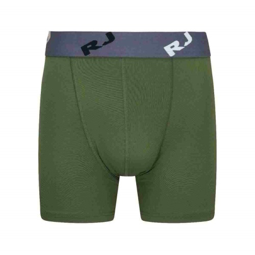 RJ Bodywear Men Pure Color  green sport boxershort