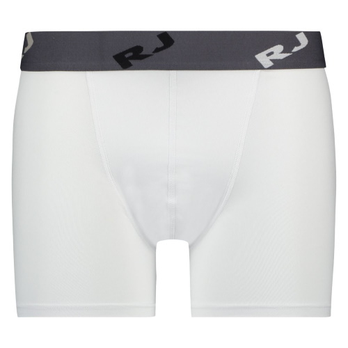 RJ Bodywear Men Pure Color  white sport boxershort