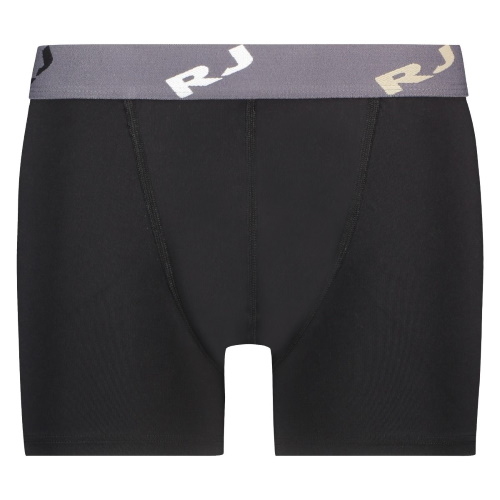 RJ Bodywear Men Pure Color  black micro boxershort