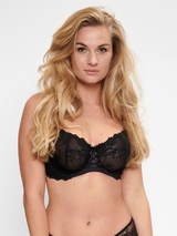 LingaDore Black Intens black non-padded bra
