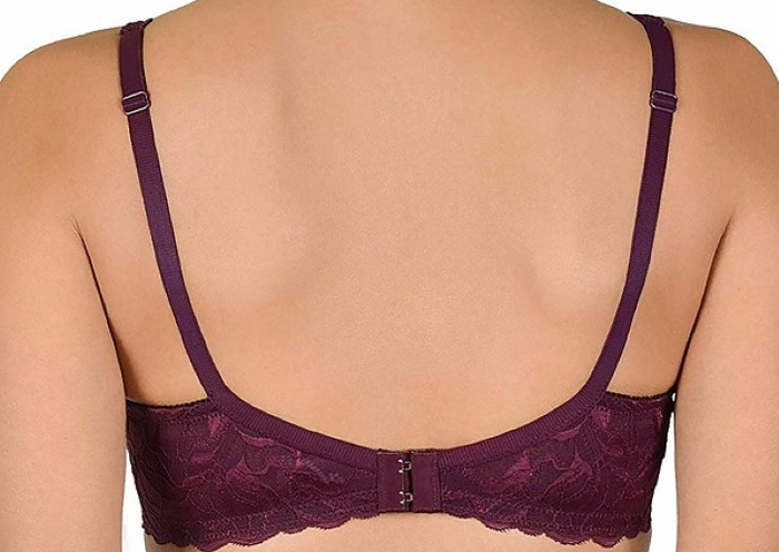 Naturana Valencia bordeaux non-padded bra