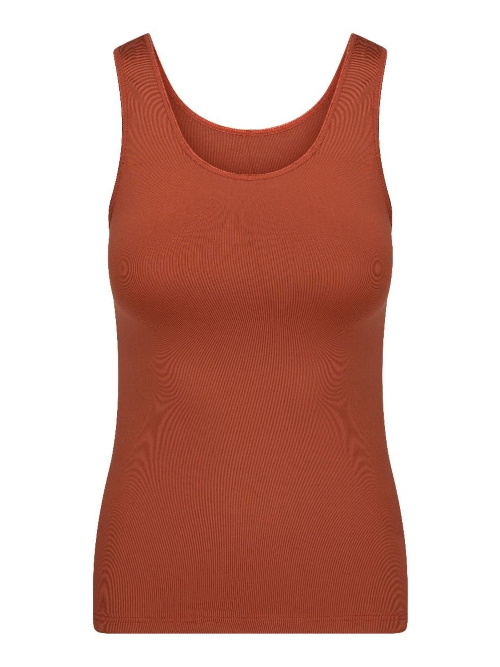 RJ Bodywear Pure Color cognac singlet
