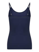 RJ Bodywear Pure Color navy blue spaghetti top