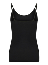 RJ Bodywear Pure Color black spaghetti top