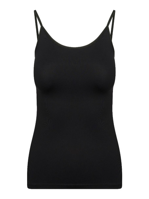 RJ Bodywear Pure Color black spaghetti top