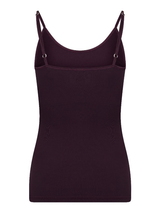 RJ Bodywear Pure Color auberinge spaghetti top