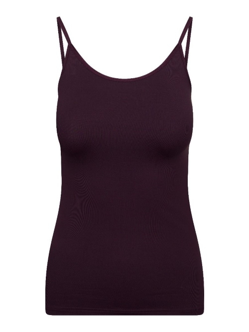 RJ Bodywear Pure Color auberinge spaghetti top