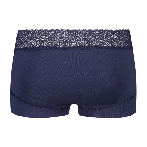 RJ Bodywear Pure Color Lace navy blue short
