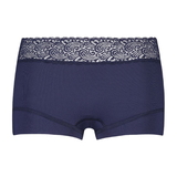 RJ Bodywear Pure Color Lace navy blue short
