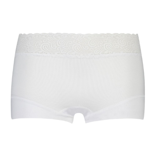 RJ Bodywear Pure Color Lace white short