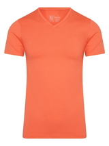 RJ Bodywear Men Pure Color  coral shirt
