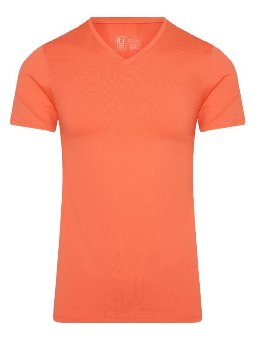 RJ Bodywear Men Pure Color  coral shirt